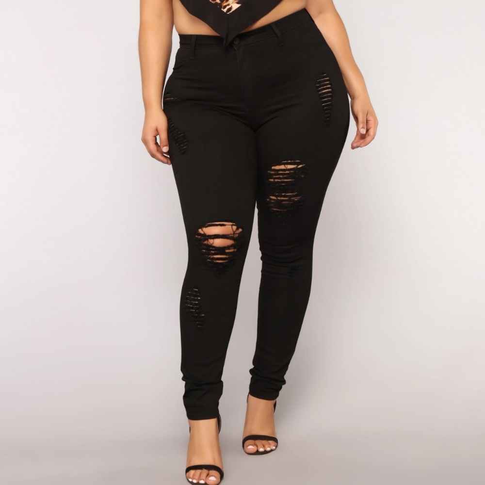NWT- Black Skinny Jeans -Size 15 - Picture 8 of 14